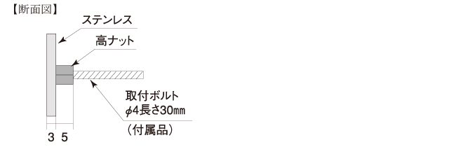 アイアン調ステンレスサインサイズ