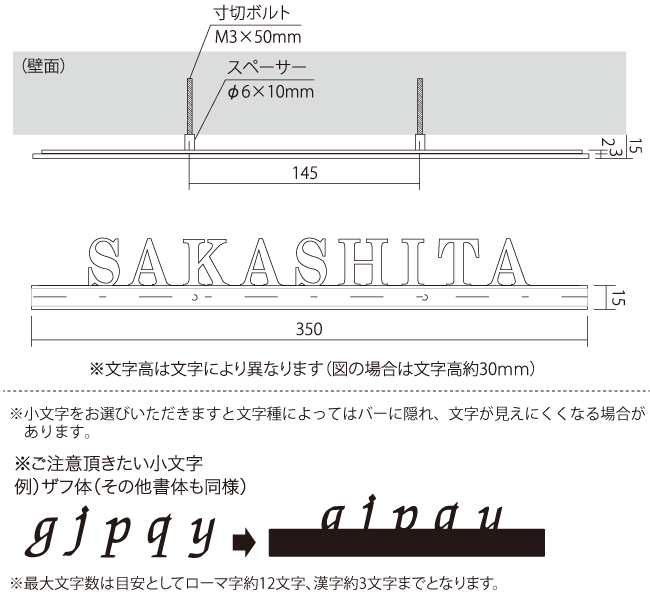 キーノボーダーサイズ