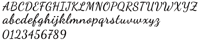 ダンシングススクリプト体（英字）